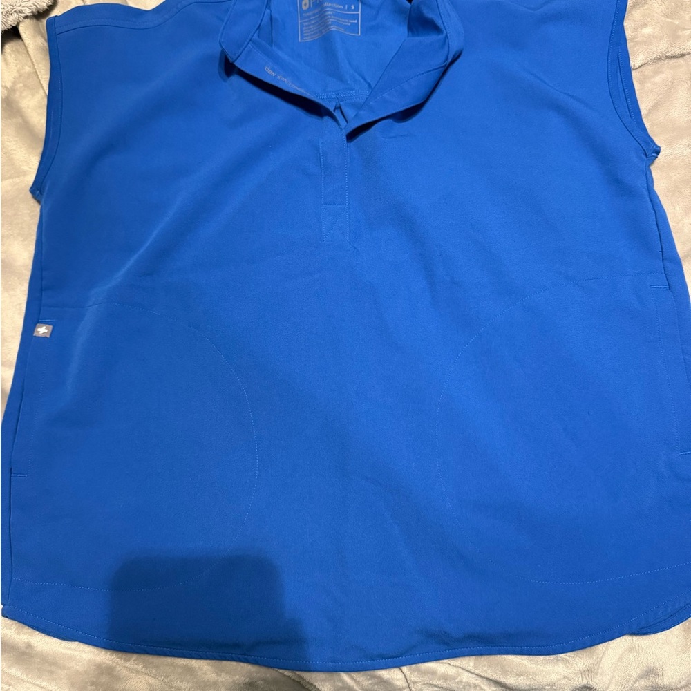 Figs Royal Blue Rafaela Top